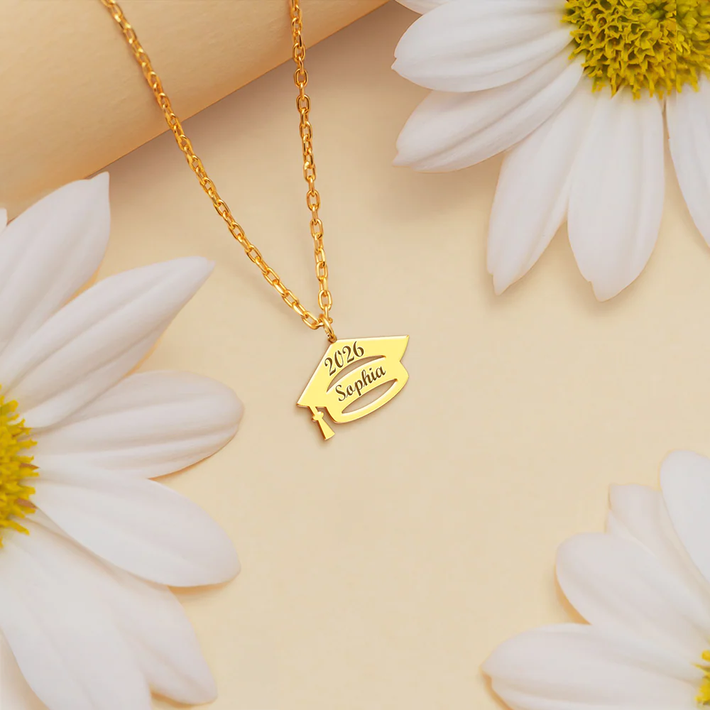 Personalized Graduation Necklace Class Of 2026 Shape Necklace College Graduation Favors, Gift For Her HA75 920498 - Image 6