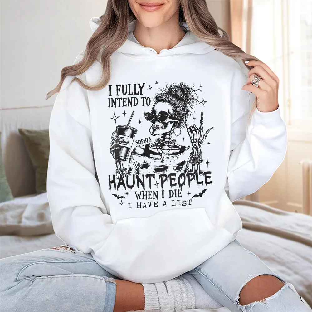 Personalized I Fully Intend To Haunt People Funny Halloween Bright Shirt HA75 897494 - Image 5