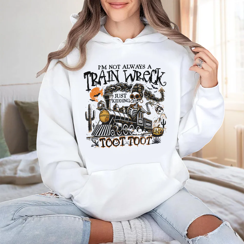 Personalized I’m Not Always A Train Wreck Halloween Humor Bright Shirt HA75 897498 - Image 4