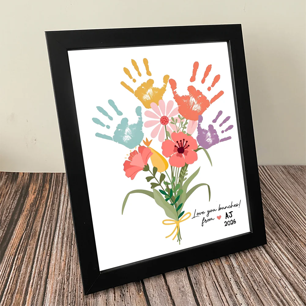 Personalized Love You Bunches Flower Handprint Picture Frame Mother's Day Gift HA75 920692 - Image 3