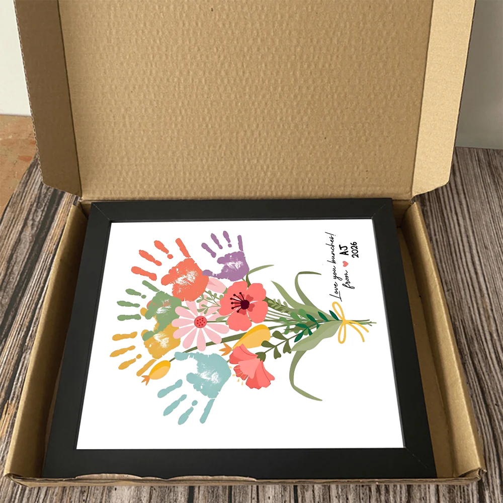Personalized Love You Bunches Flower Handprint Picture Frame Mother's Day Gift HA75 920692 - Image 4