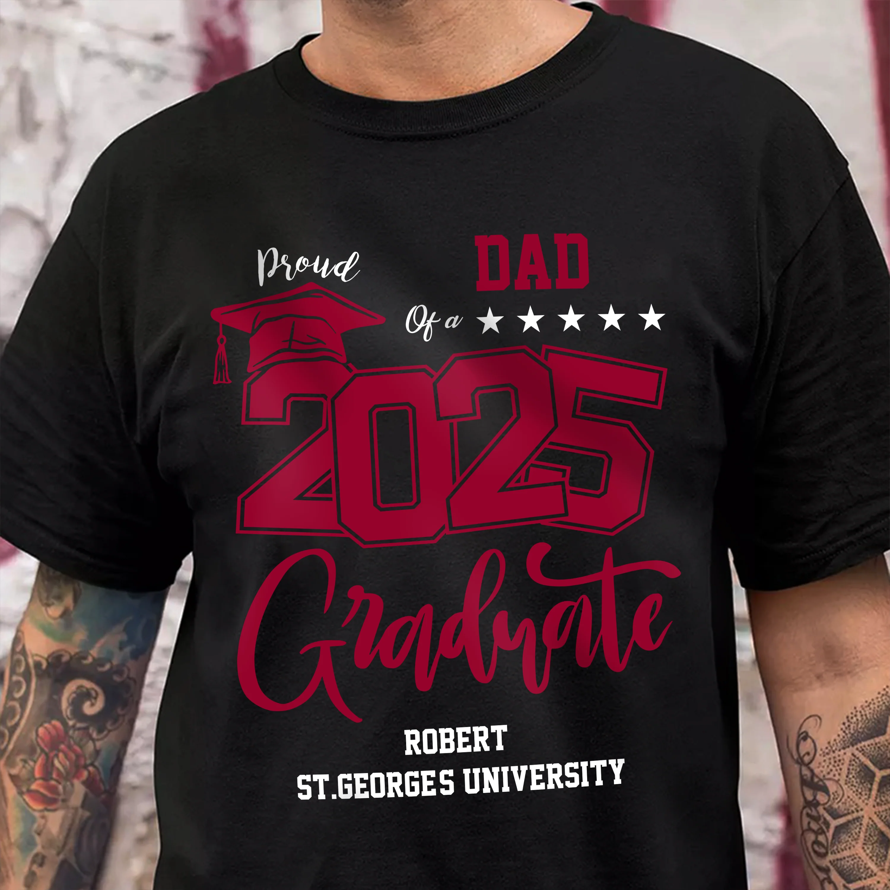 Personalized Proud Family Of A Graduate Graduation Dark Shirt For Family Members HA75 891940 - Image 2
