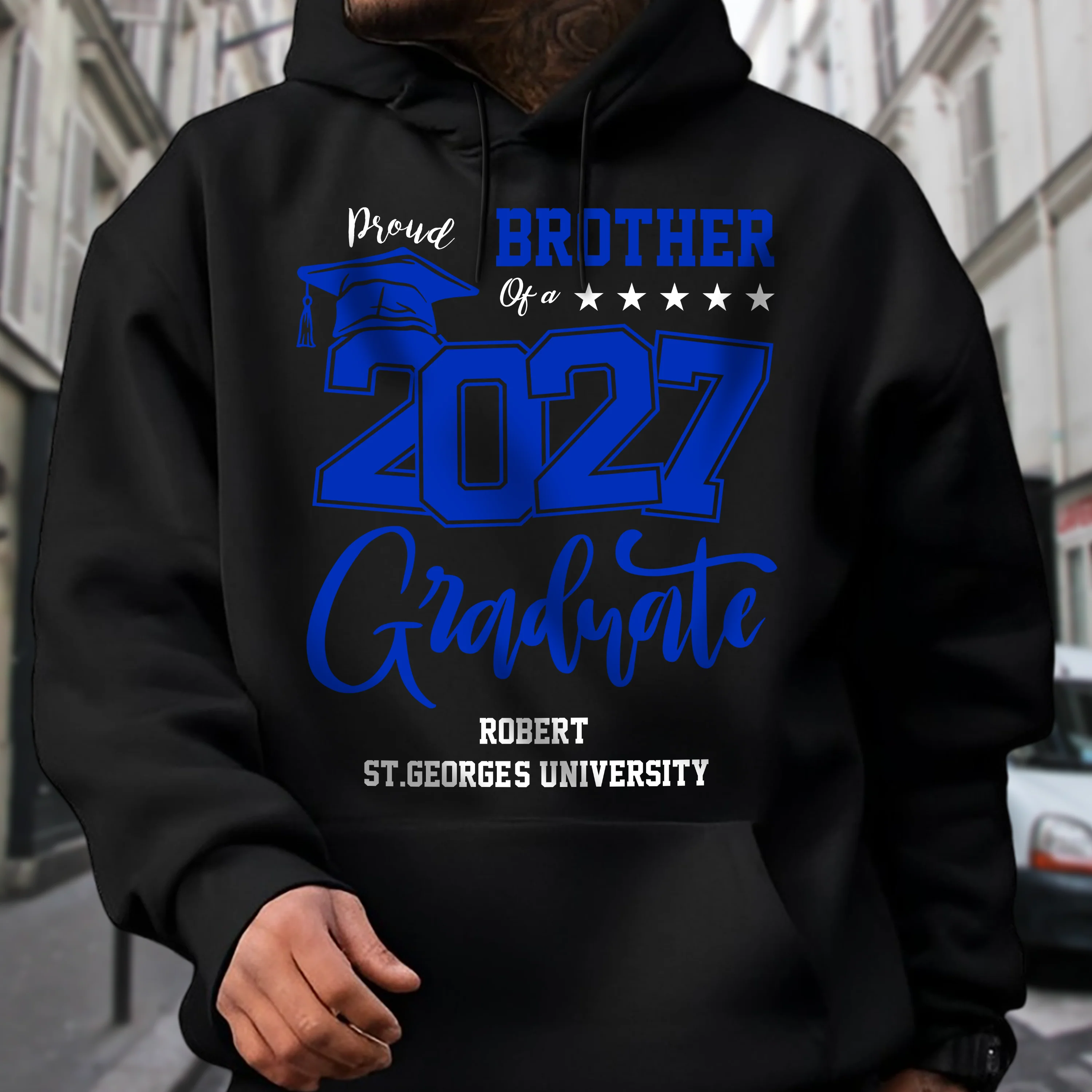 Personalized Proud Family Of A Graduate Graduation Dark Shirt For Family Members HA75 891940 - Image 4