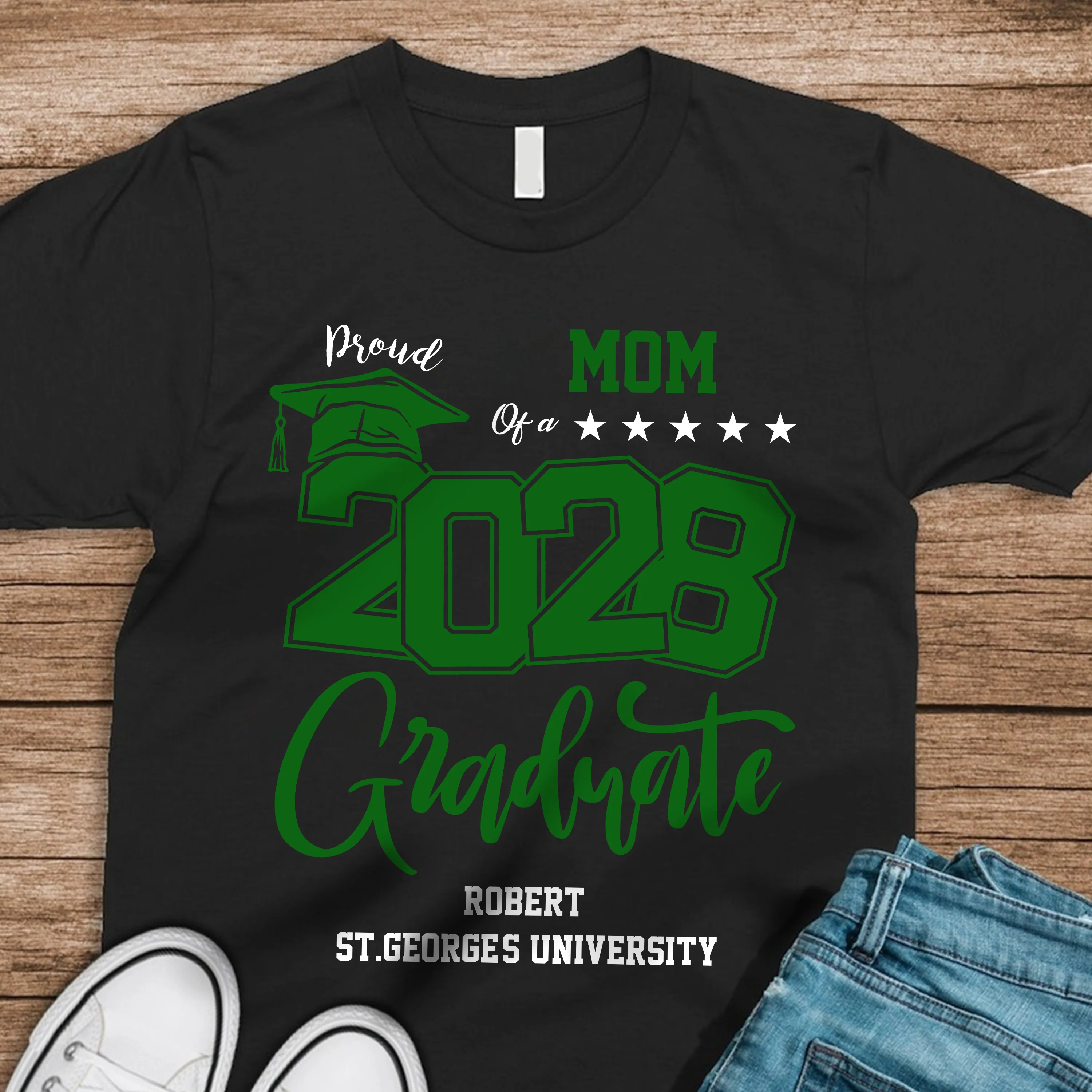 Personalized Proud Family Of A Graduate Graduation Dark Shirt For Family Members HA75 891940 - Image 5