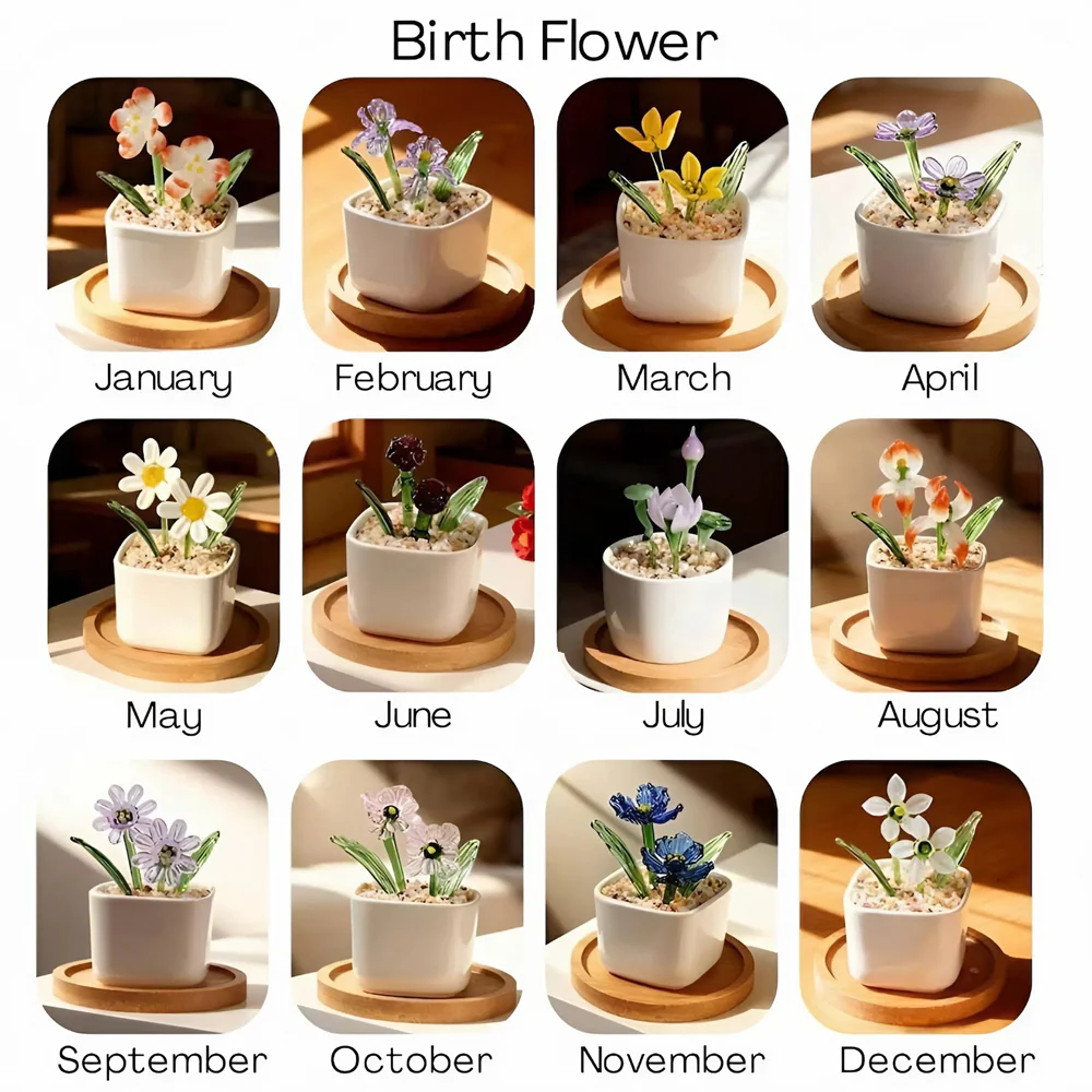 Personalized Tulip Glass Flower Pot - Unique Birthday Gift For Mother, Happy Mother's Day HA75 920800 - Image 3