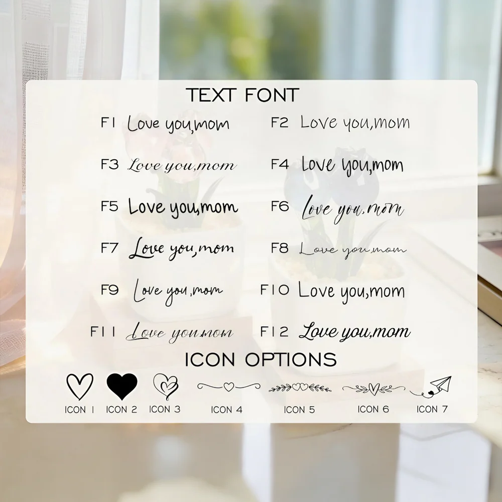 Personalized Tulip Glass Flower Pot - Unique Birthday Gift For Mother, Happy Mother's Day HA75 920800 - Image 4