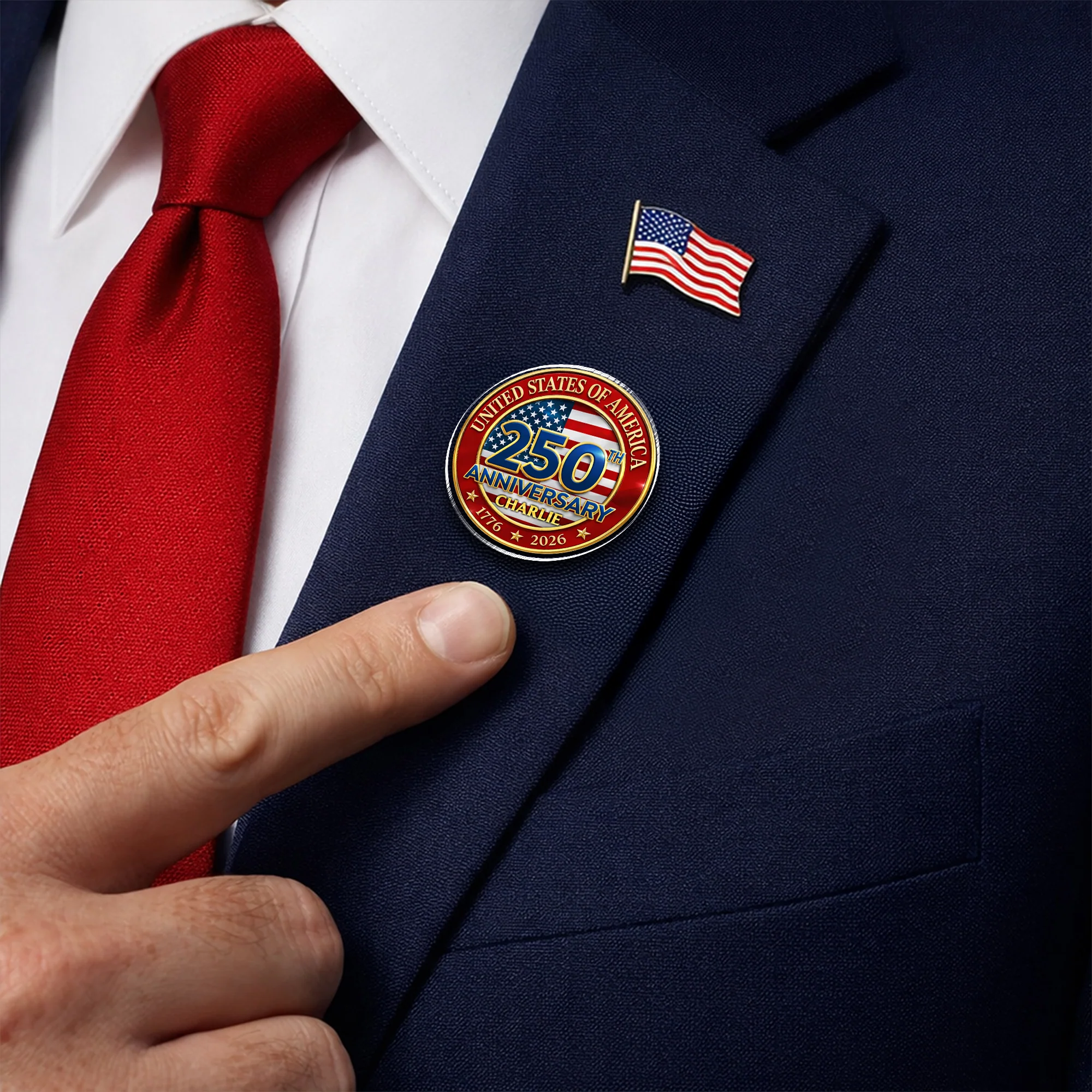 Personalized United States Of America Anniversary 1776-2026 Acrylic Pin HA75 920960 - Image 5