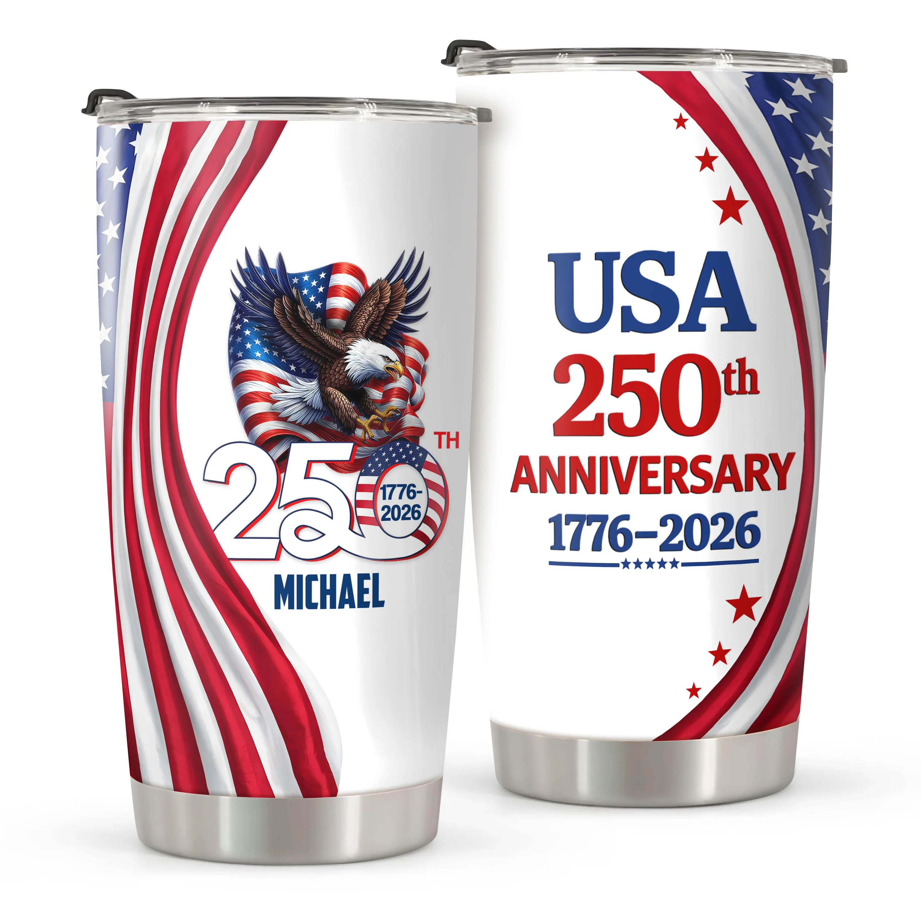 Personalized USA 250th Anniversary 1776-2026 Fat Tumbler HA75 921026 - Image 4