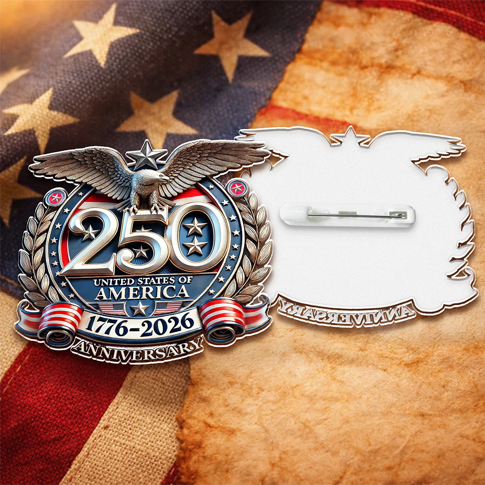 Personalized USA Eagles 250th Anniversary Semiquincentennial 1776-2026 Acrylic Pin HA75 920942 - Image 5