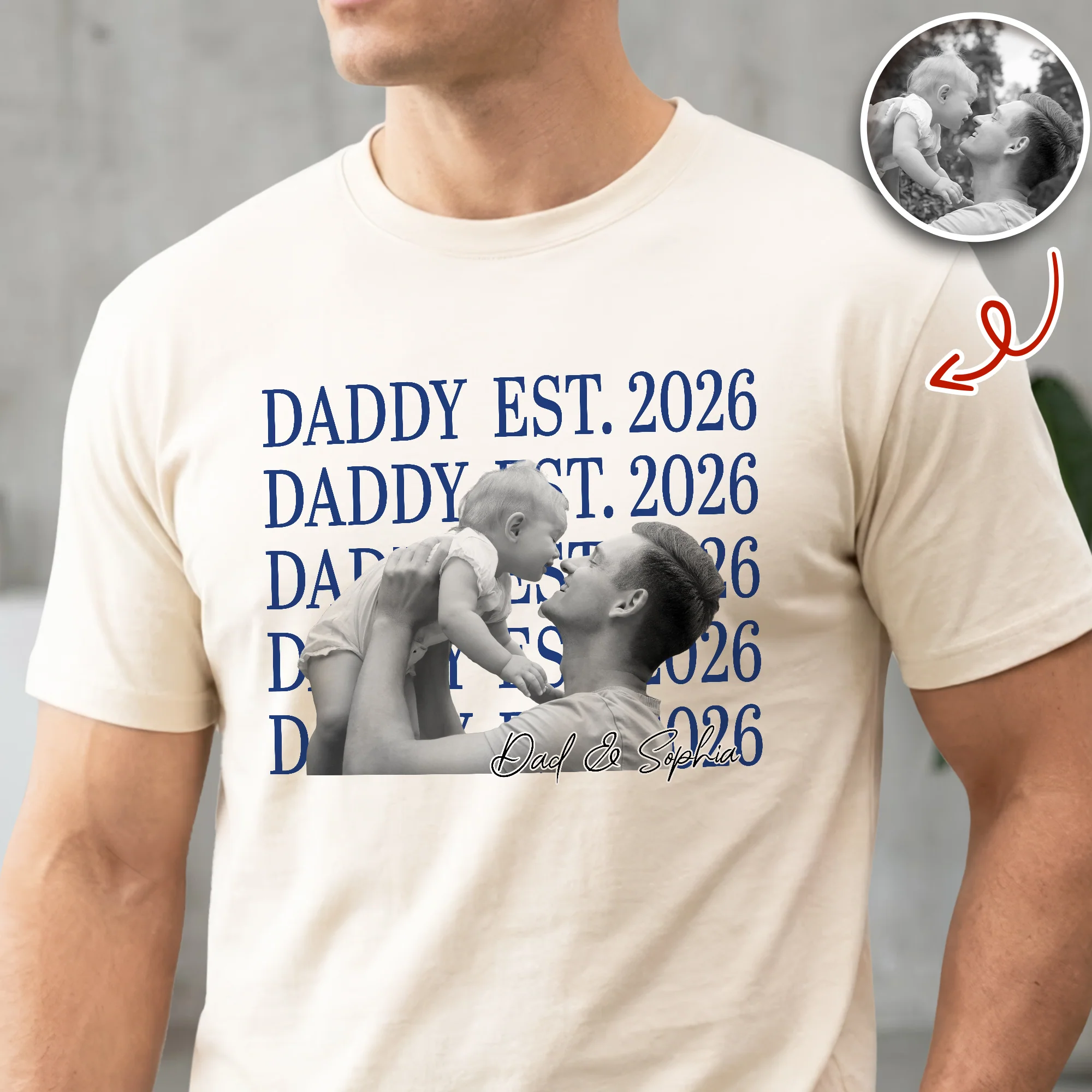Personalized Vintage Photo Dad EST Comfort Shirt HA75 921462 - Image 3