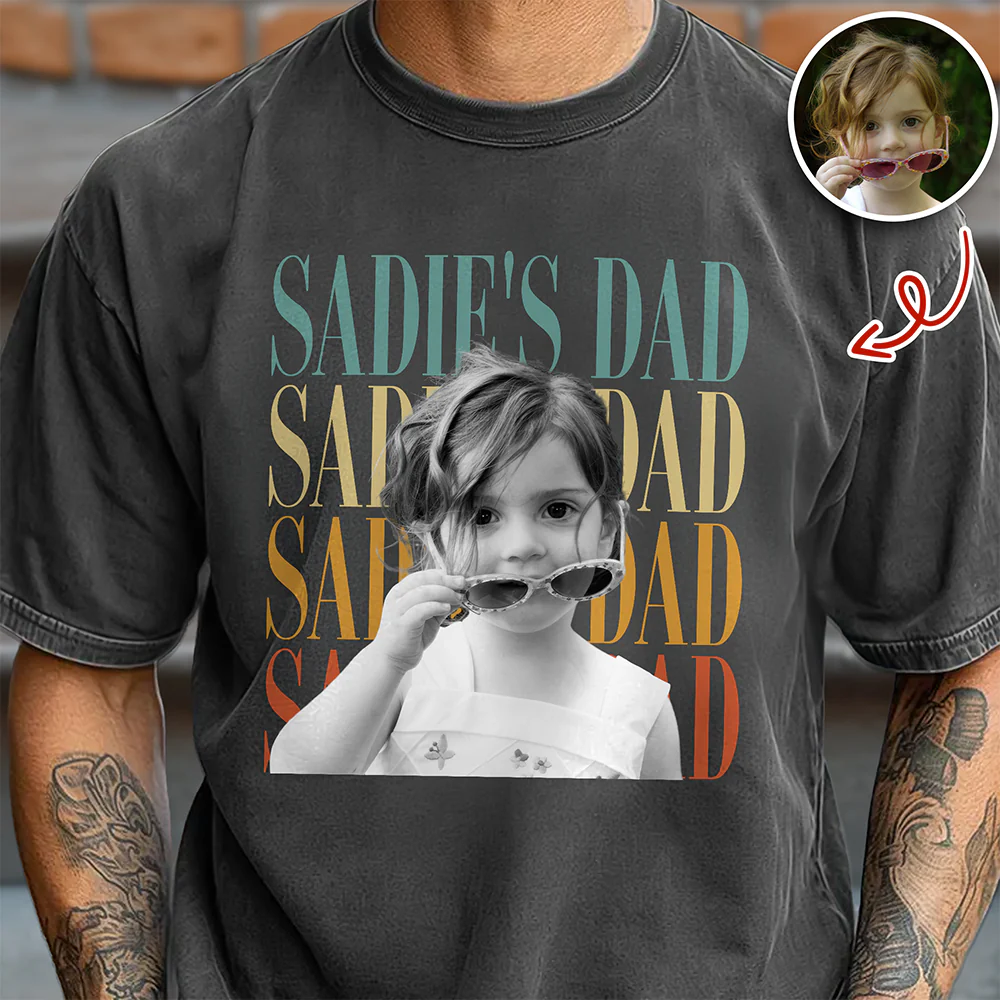Personalized Vintage Photo Dad, Mom Family Comfort Shirt HA75 921330 - Image 2