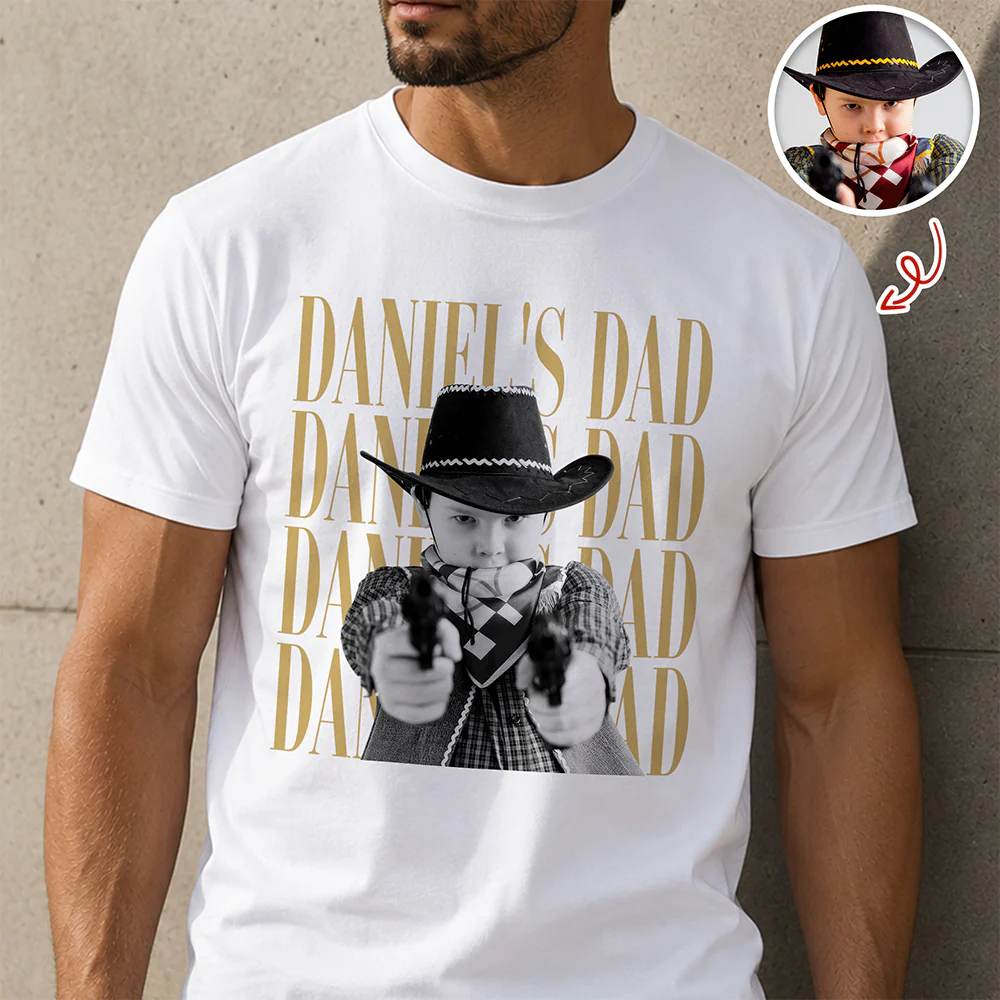 Personalized Vintage Photo Dad, Mom, Grandpa, Grandma Family Bright Shirt HA75 921394 - Image 3