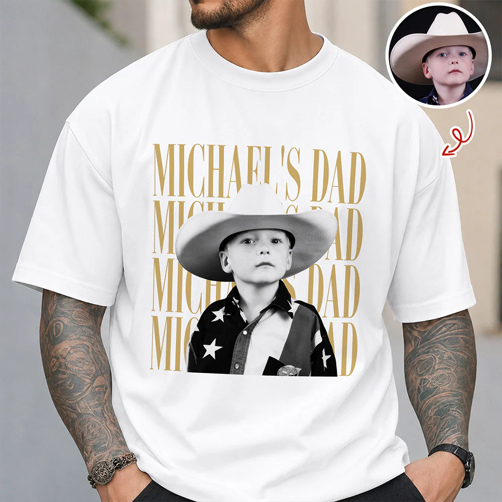 Personalized Vintage Photo Dad, Mom, Grandpa, Grandma Family Bright Shirt HA75 921394 - Image 4