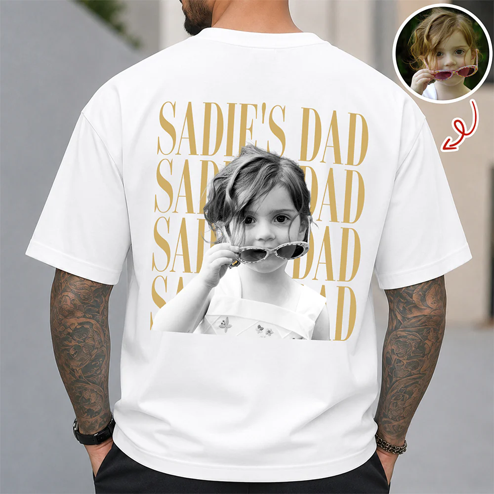 Personalized Vintage Photo Dad, Mom, Grandpa, Grandma Family Comfort Shirt Back HA75 921298 - Image 3