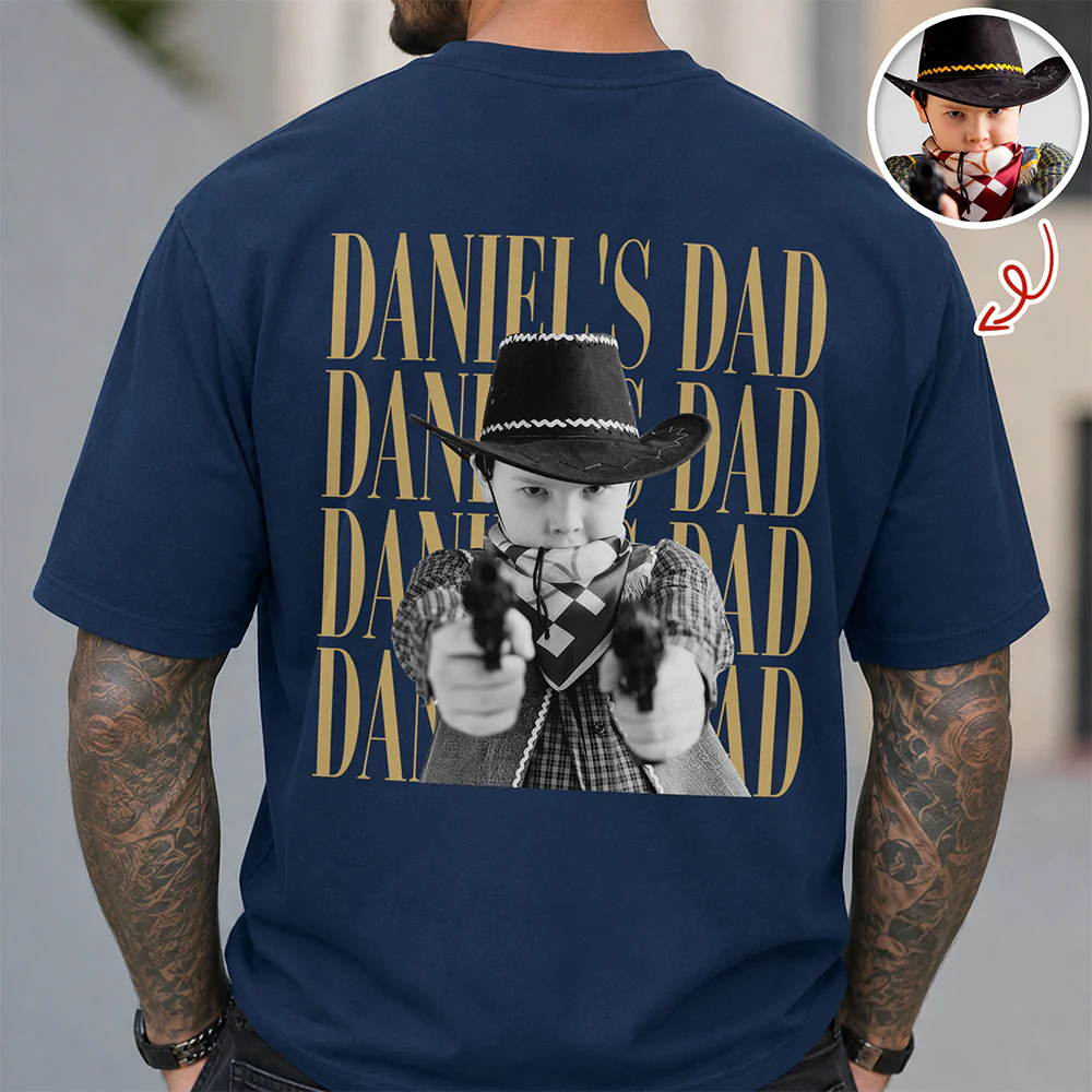 Personalized Vintage Photo Dad, Mom, Grandpa, Grandma Family Comfort Shirt Back HA75 921298 - Image 5