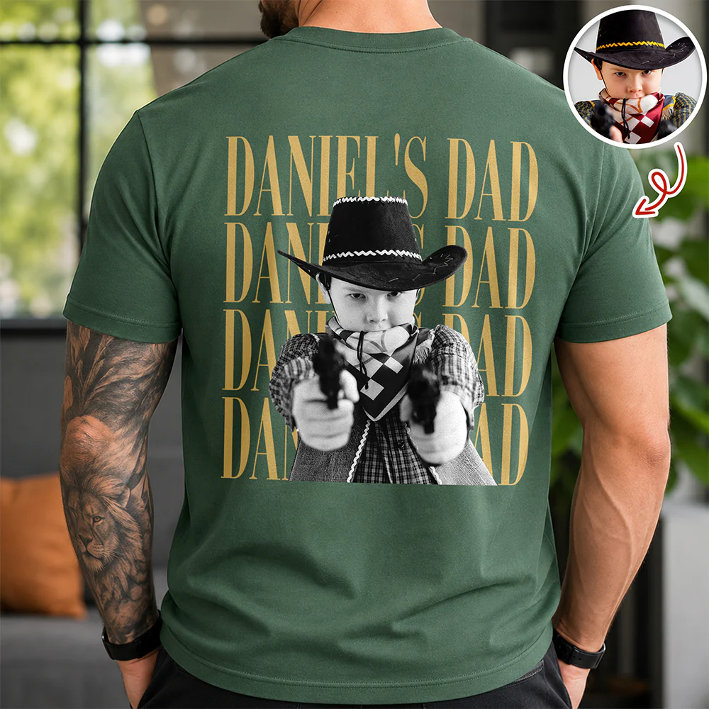 Personalized Vintage Photo Dad, Mom, Grandpa, Grandma Family Comfort Shirt Back HA75 921298 - Image 6
