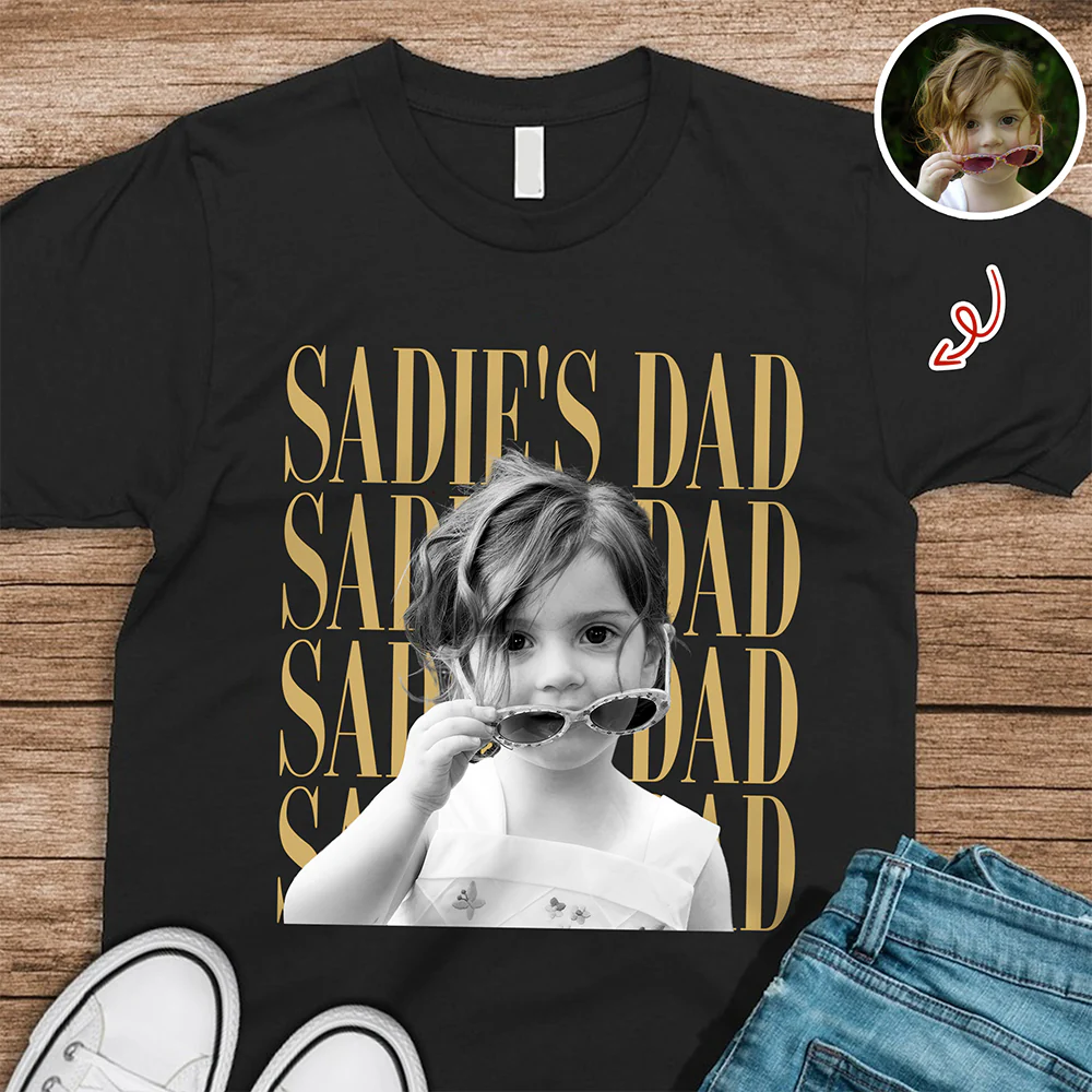 Personalized Vintage Photo Dad, Mom, Grandpa, Grandma Family Dark Shirt HA75 921402 - Image 4