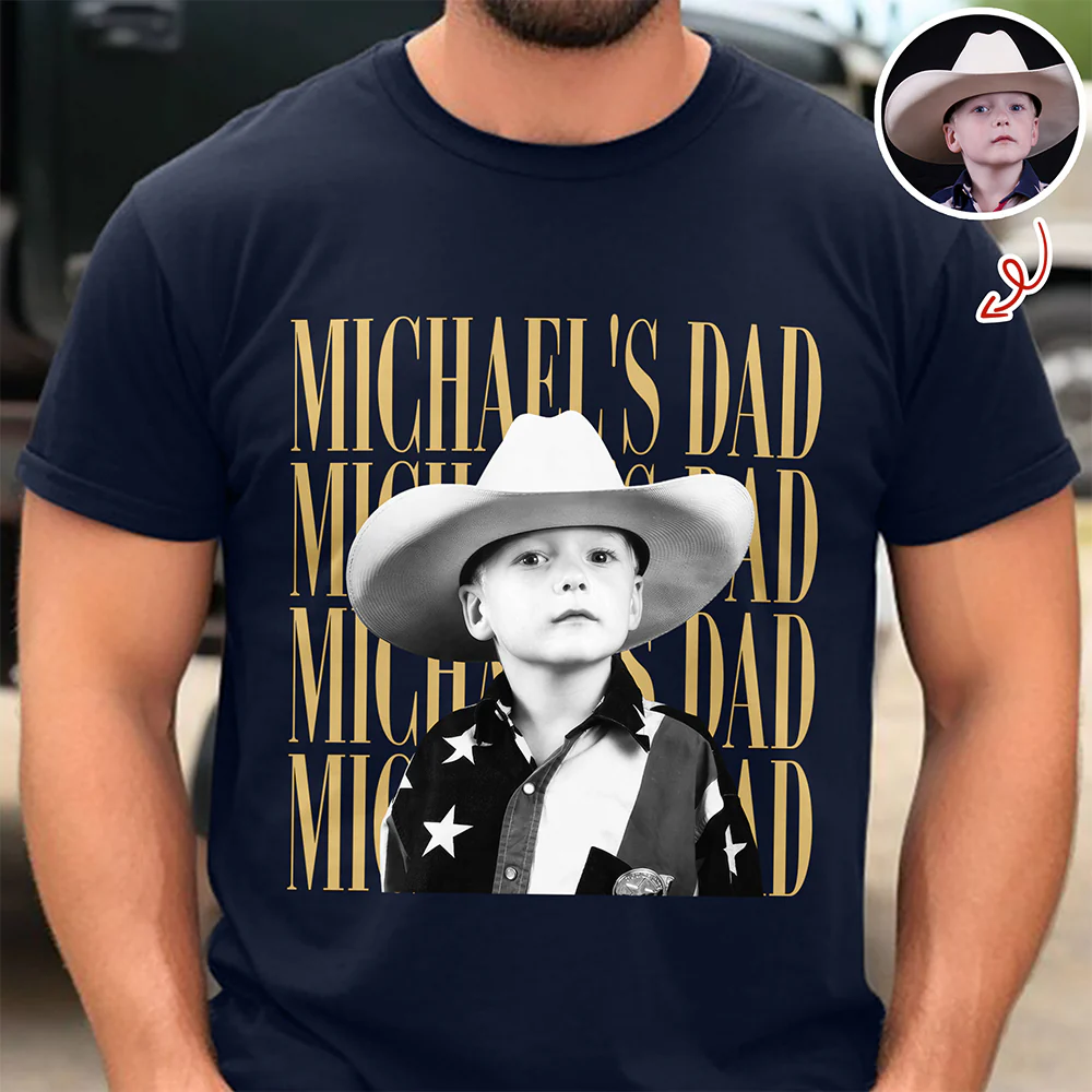 Personalized Vintage Photo Dad, Mom, Grandpa, Grandma Family Dark Shirt HA75 921402 - Image 5