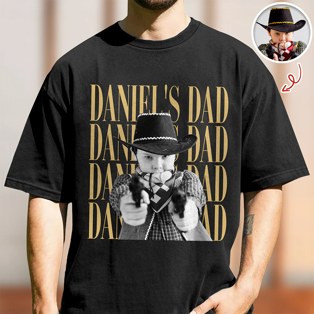 Personalized Vintage Photo Dad, Mom, Grandpa, Grandma Family Dark Shirt HA75 921402 - Image 6