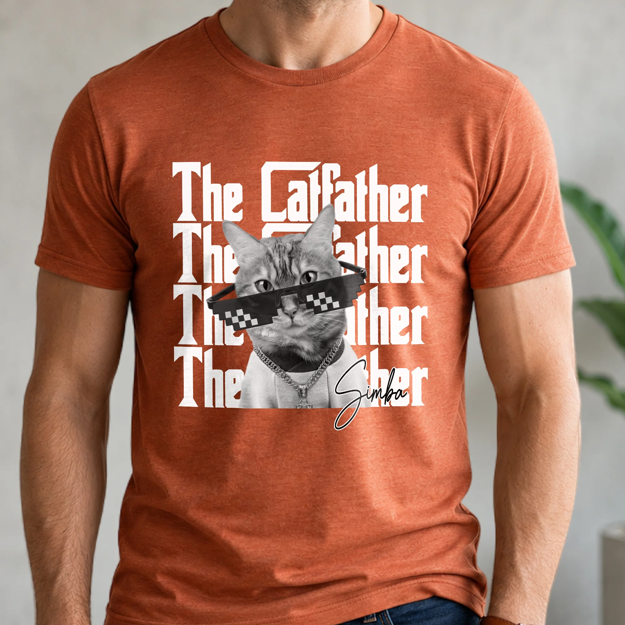 Personalized Vintage Photo The Catfather Comfort Shirt For Cat Lovers HA75 921570 - Image 10