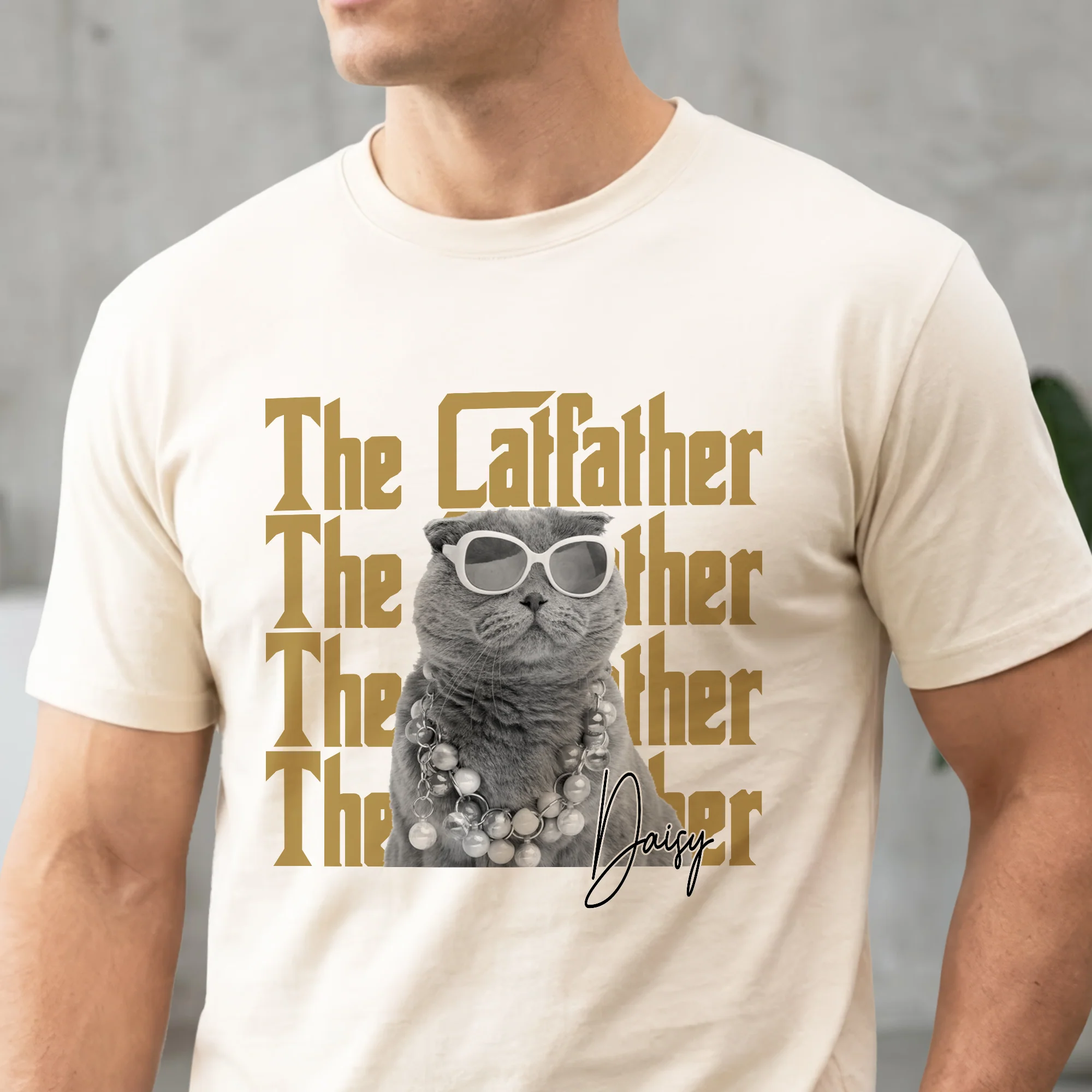 Personalized Vintage Photo The Dogfather Catfather Comfort Shirt For Dog Cat Lovers HA75 921568 - Image 4