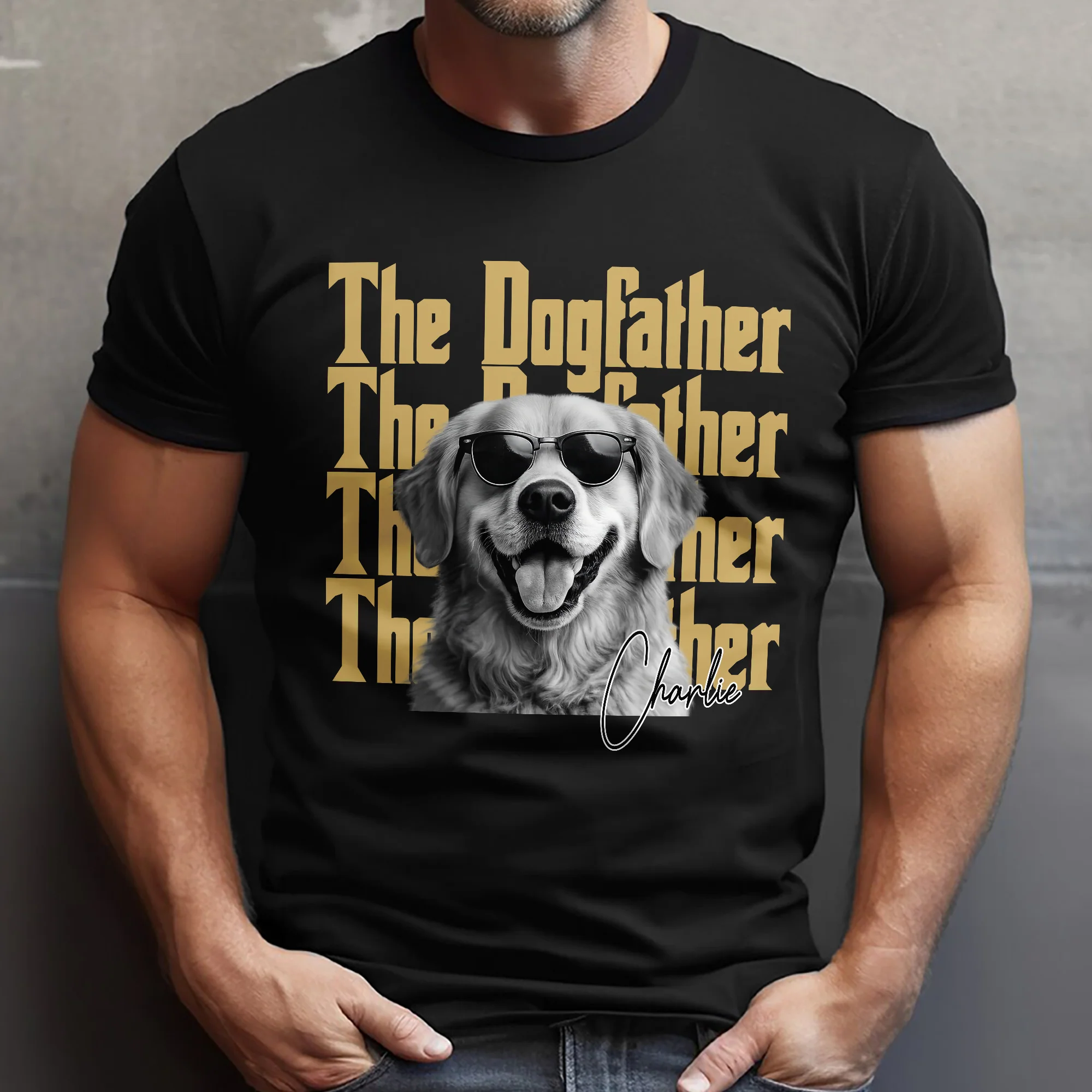Personalized Vintage Photo The Dogfather Catfather Comfort Shirt For Dog Cat Lovers HA75 921568 - Image 5