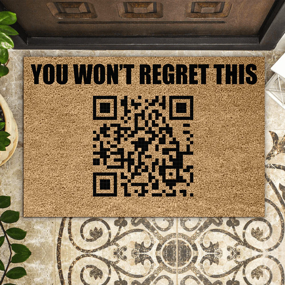 Rick Astley Rick Roll Funny QR Doormat HA75 891114