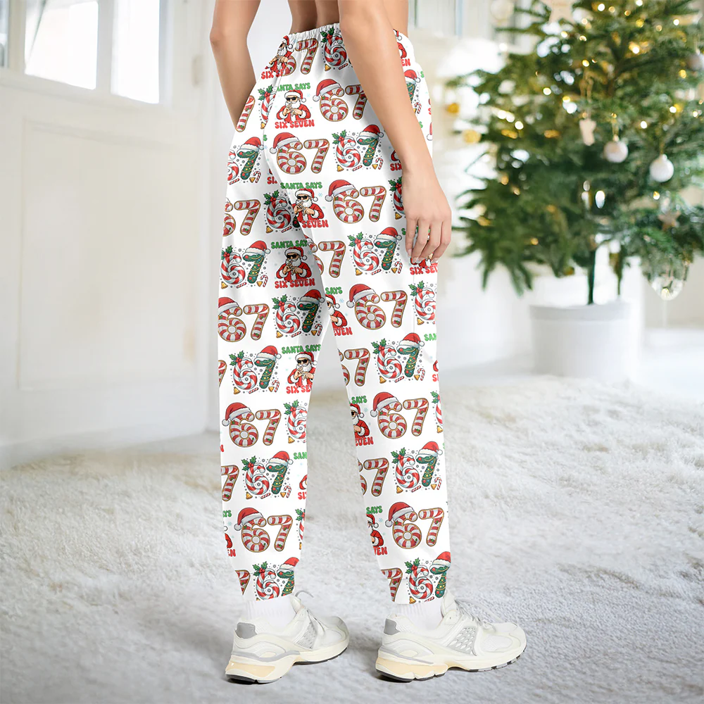 Santa Says Six Seven - 67 Meme Christmas Gift Sweatpants HA75 898434 - Image 3