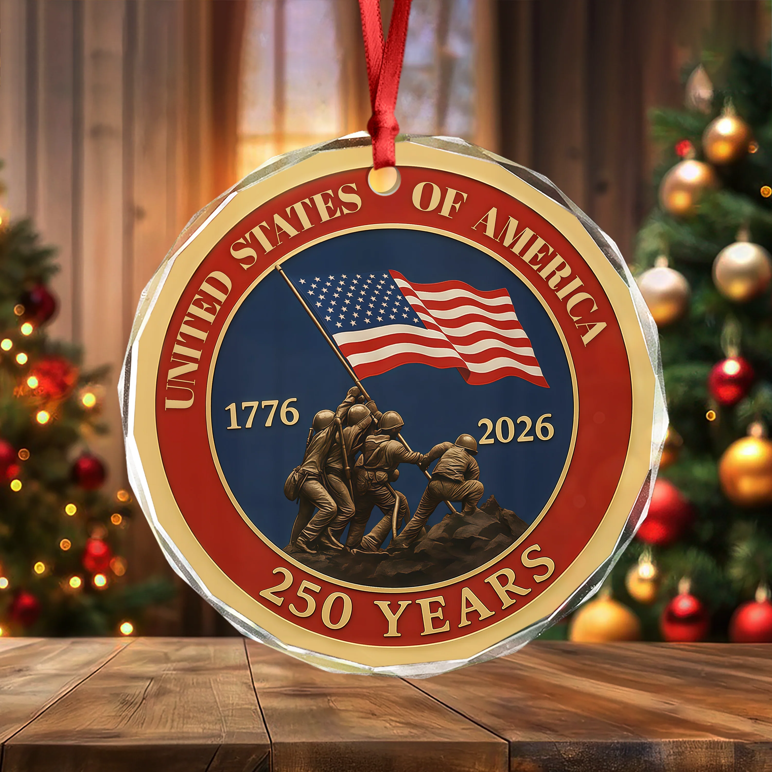 United States Of America 1776 - 2026 250 Years Glass Ornament HA75 898106 - Image 5