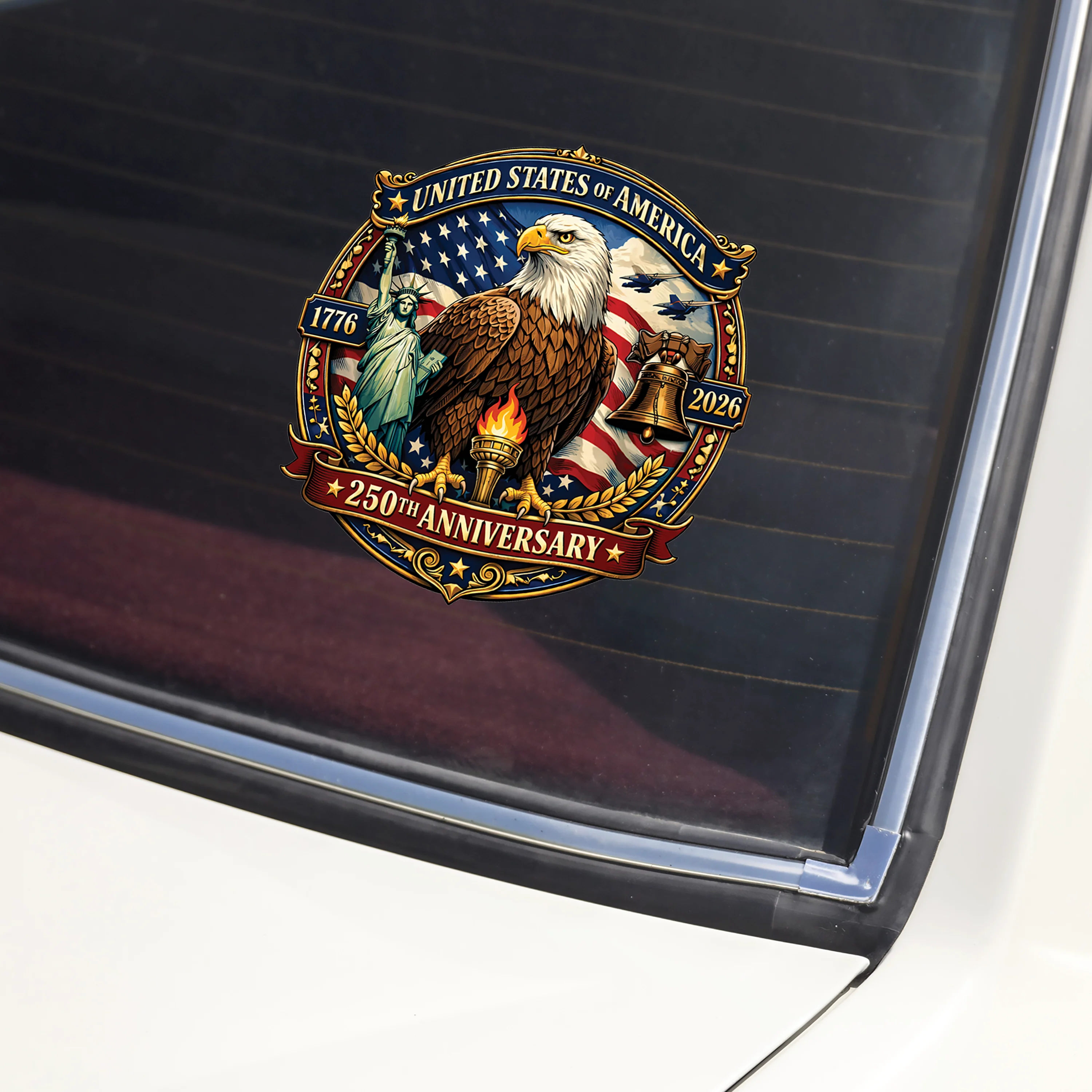 United States of America 1776–2026, Patriotic Eagle Car Window Decal Sticker HA75 920742 - Image 5