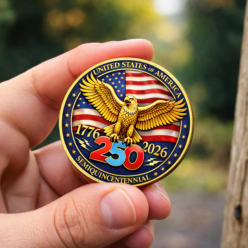 United States Of America 1776-2026 Semiquincentennial Commemorative Challenge Coin HA75 920780 - Image 3