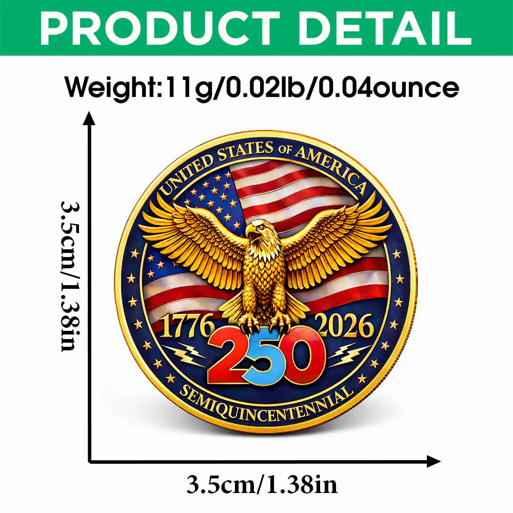 United States Of America 1776-2026 Semiquincentennial Commemorative Challenge Coin HA75 920780 - Image 5