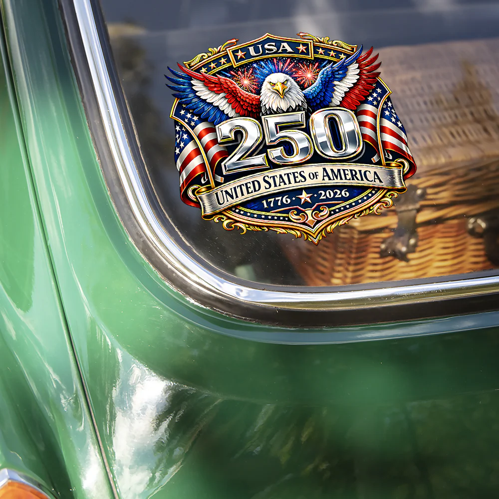 United States of America 1776–2026 USA 250th Anniversary Car Window Decal Sticker HA75 920664 - Image 2