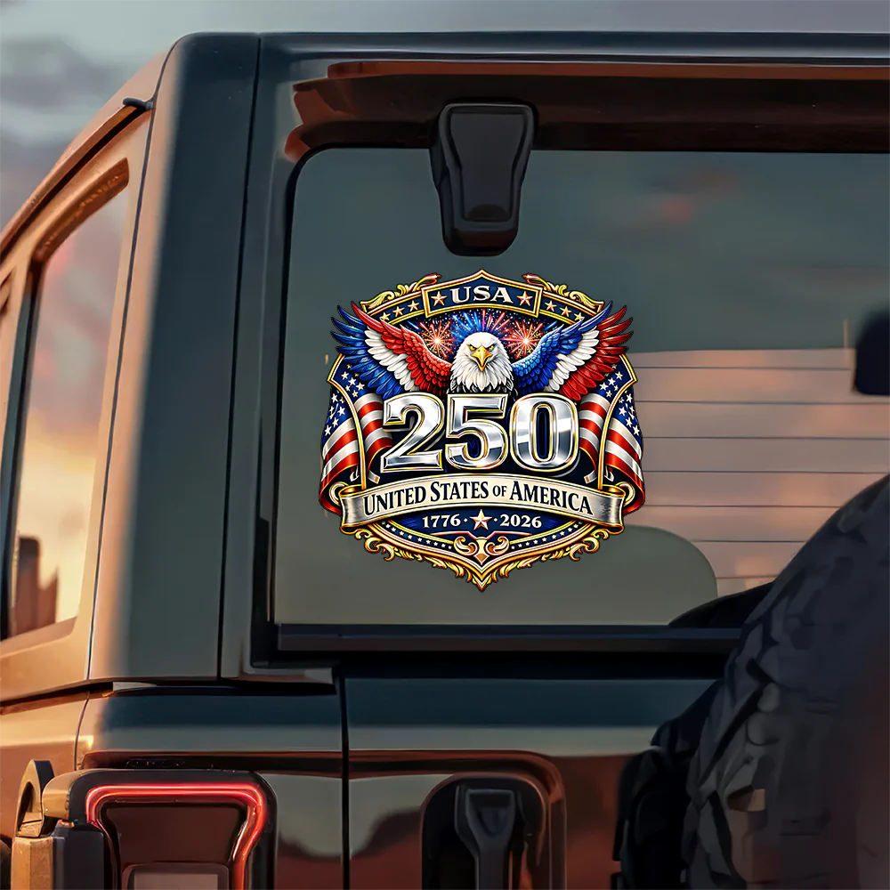 United States of America 1776–2026 USA 250th Anniversary Car Window Decal Sticker HA75 920664 - Image 4