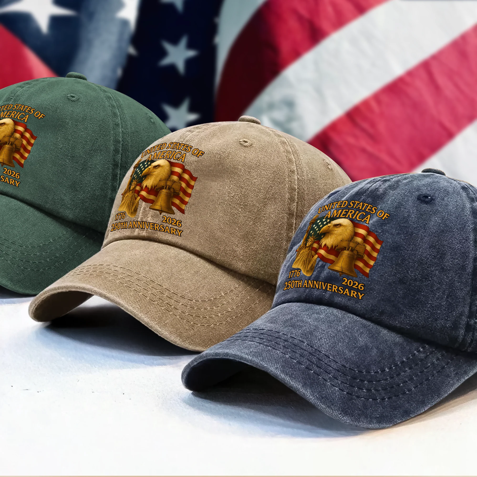 United States Of America 250th Anniversary Baseball Cap HA75 898044 - Image 3