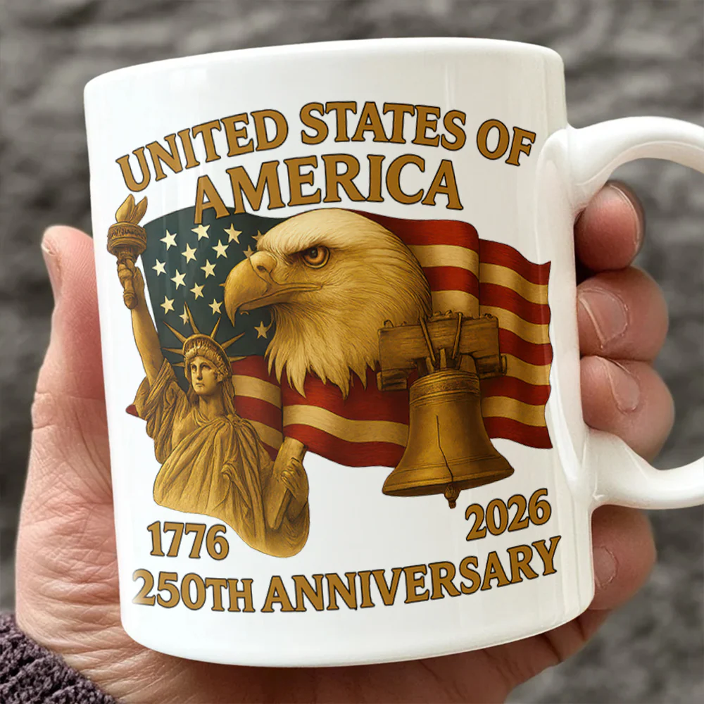 United States Of America 250th Anniversary White Mug HA75 898046 - Image 2