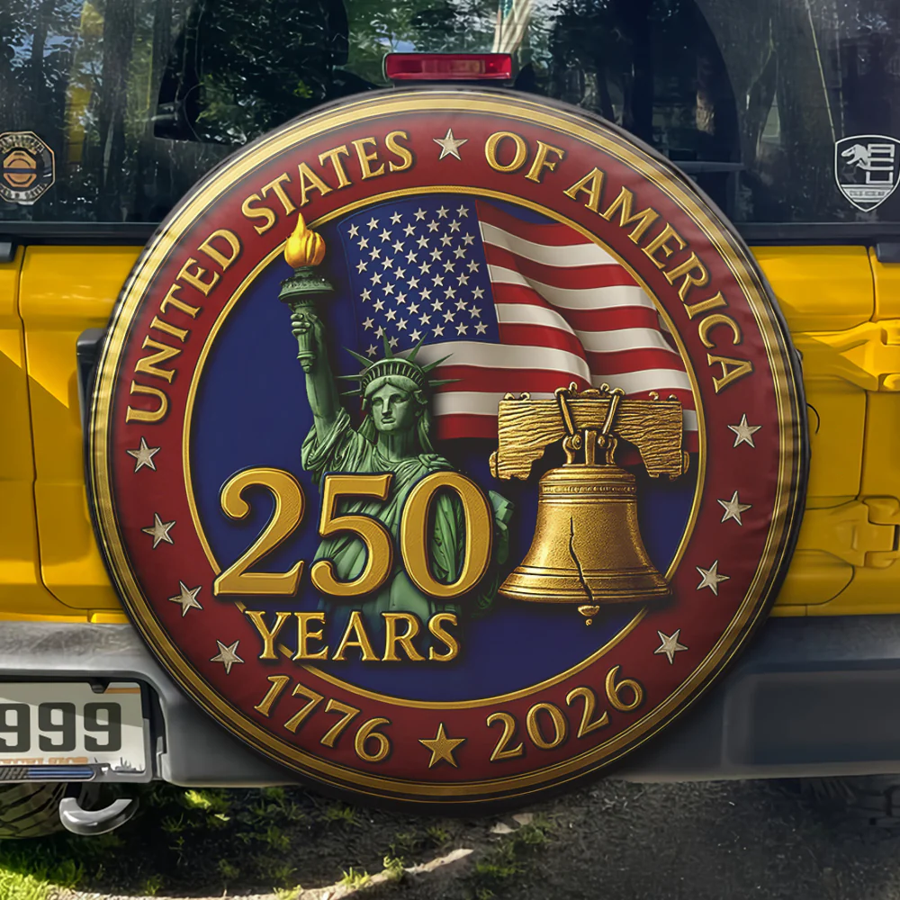 United States 250 Years 1776 - 2026 Tire Cover Gift for Family HA75 898954 - Image 2