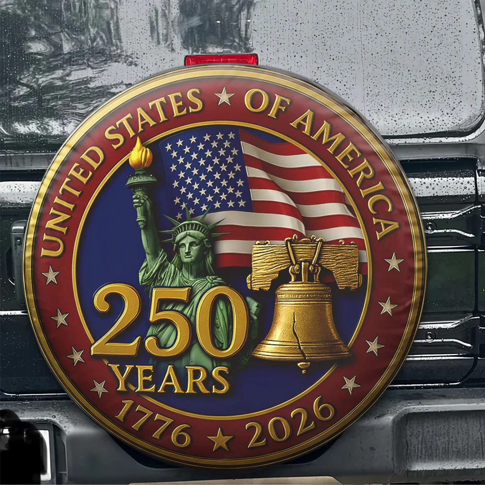 United States 250 Years 1776 - 2026 Tire Cover Gift for Family HA75 898954 - Image 4