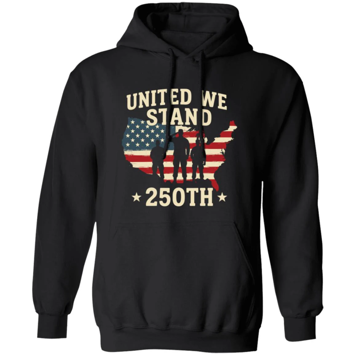 United We Stand 250th Anniversary USA Veteran Dark Shirt HA75 897302 - Image 9