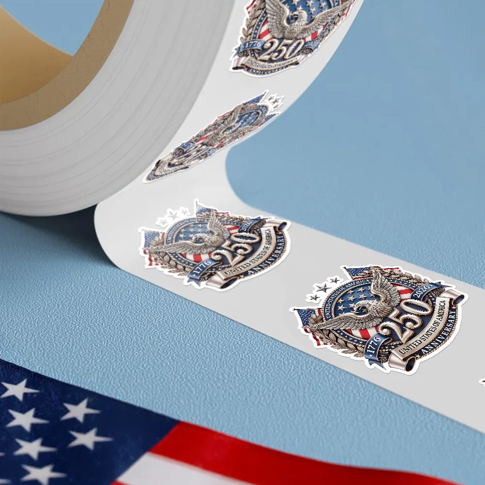 USA 250th Anniversary, 1776-2026 America Emblem Semiquincentennial Roll Sticker HA75 920354 - Image 3