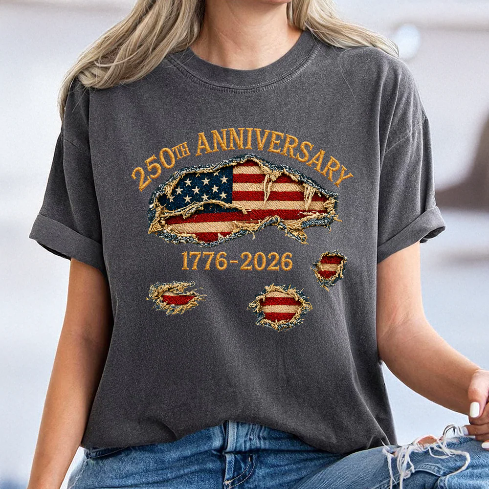 USA 250th Anniversary 1776-2026, American Flag Independence Day 3D Effect Comfort Shirt HA75 921578 - Image 6