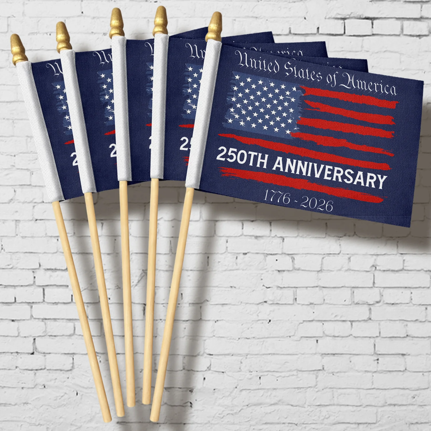 USA 250th Anniversary Us Flag Handheld Flag HA75 898846 - Image 4