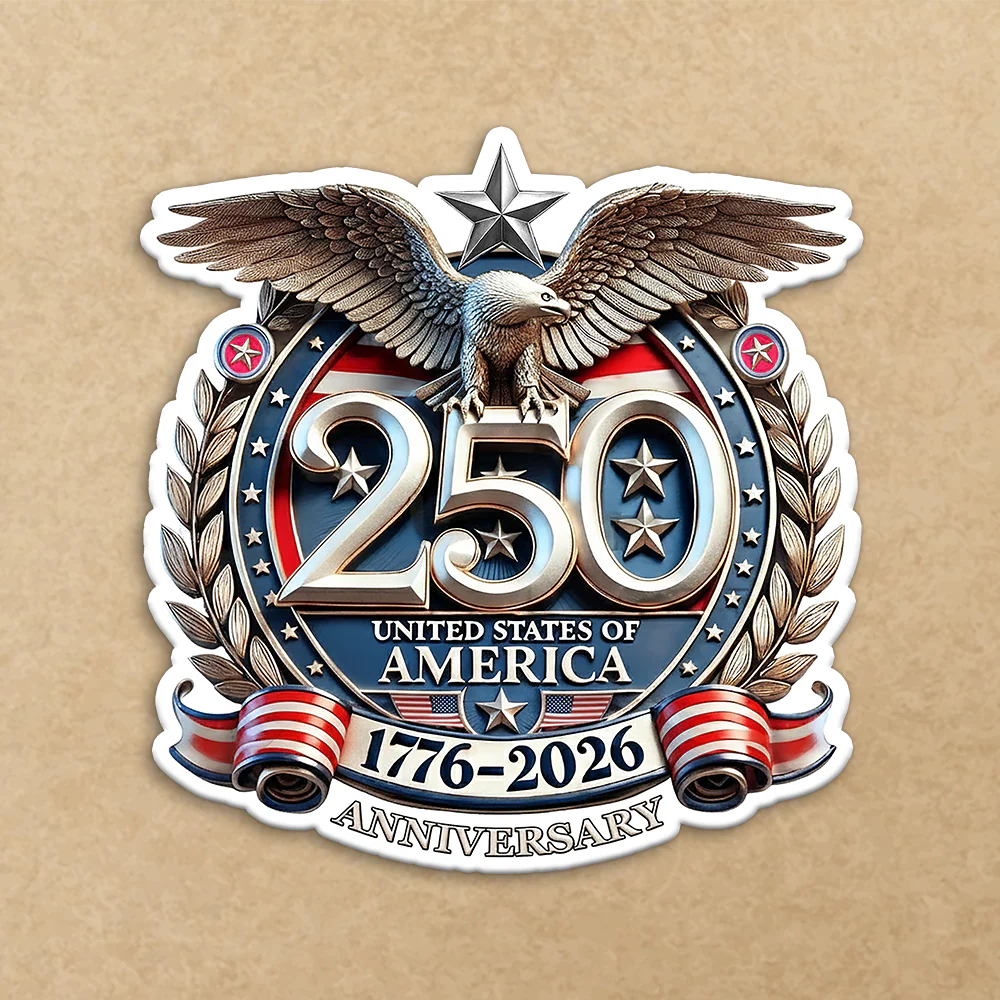 USA Eagles 250th Anniversary Semiquincentennial 1776-2026 Roll Sticker HA75 920212 - Image 2