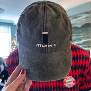 Vitamin G St. Patrick's Day Funny Frat Beer Drinking Embroidered Baseball Cap HA75 920552 - Image 2