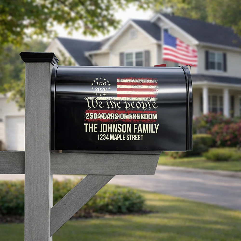 We The People 250 Years Of Freedom Personalized Mailbox Decal HA75 898996 - Image 3