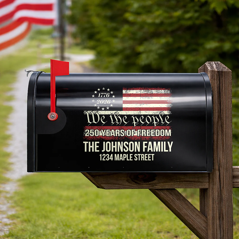 We The People 250 Years Of Freedom Personalized Mailbox Decal HA75 898996 - Image 4