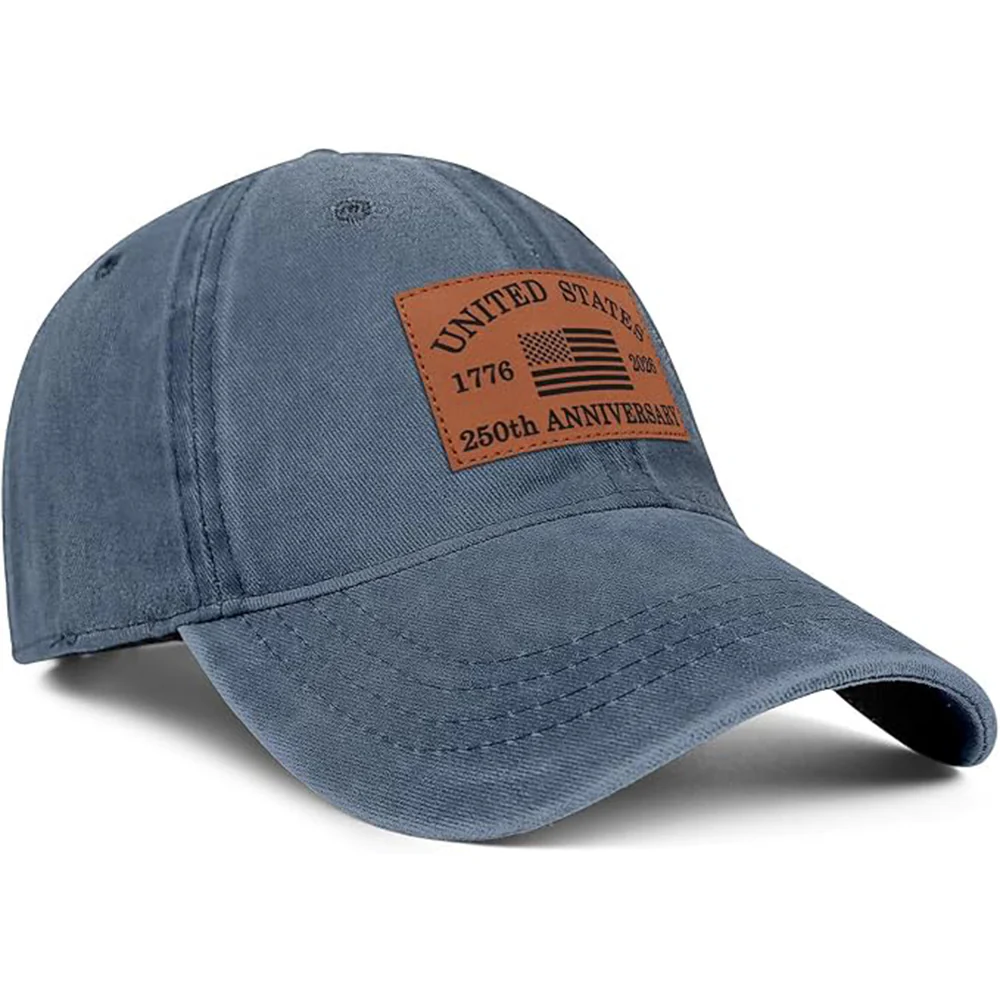 250 Anniversary USA 1776 - 2026 Leather Patch Baseball Cap for Men Women LM32 669355 - Image 5