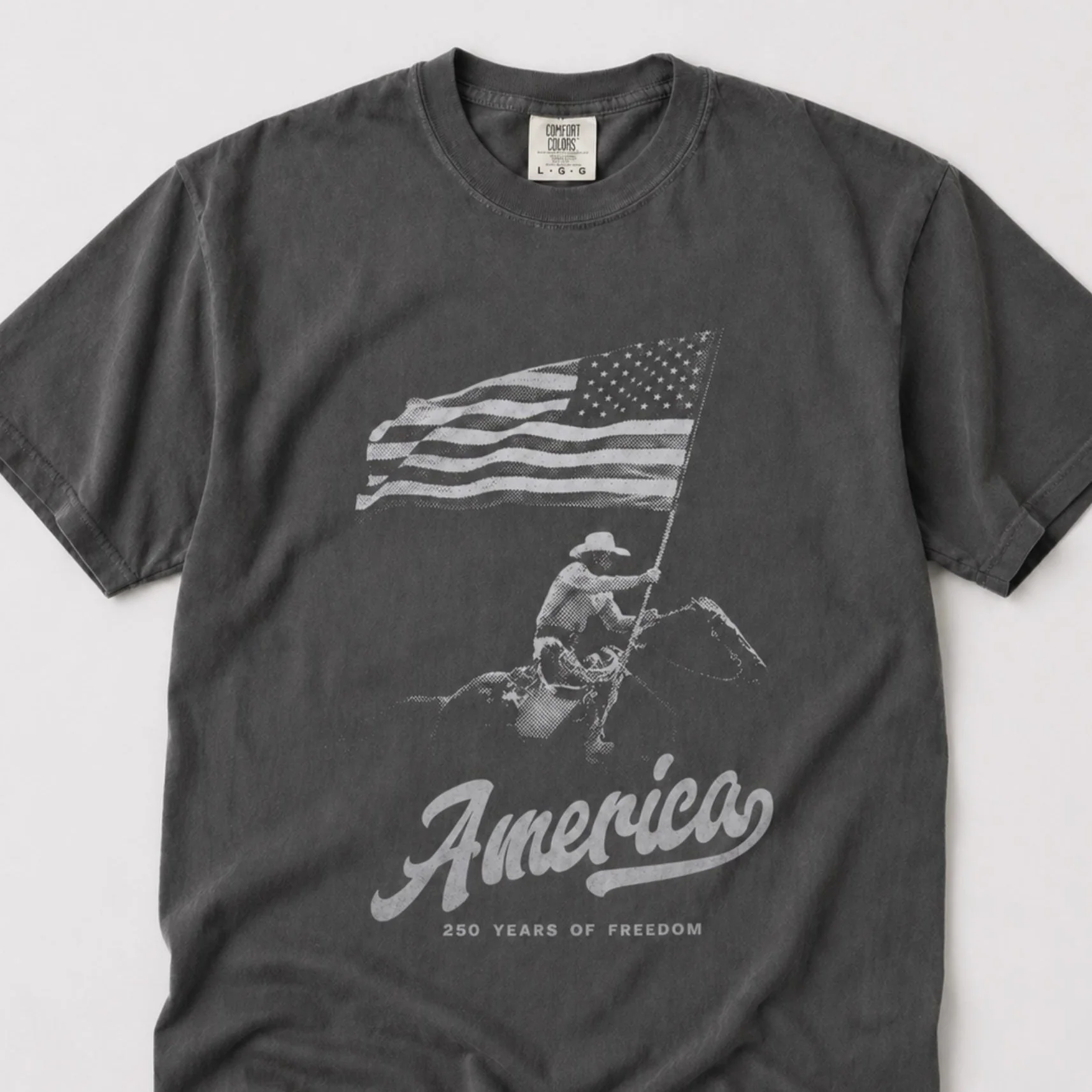 250 Years Of Freedom America Patriotic Cowboy Independence Comfort Shirt LM32 669213 - Image 6
