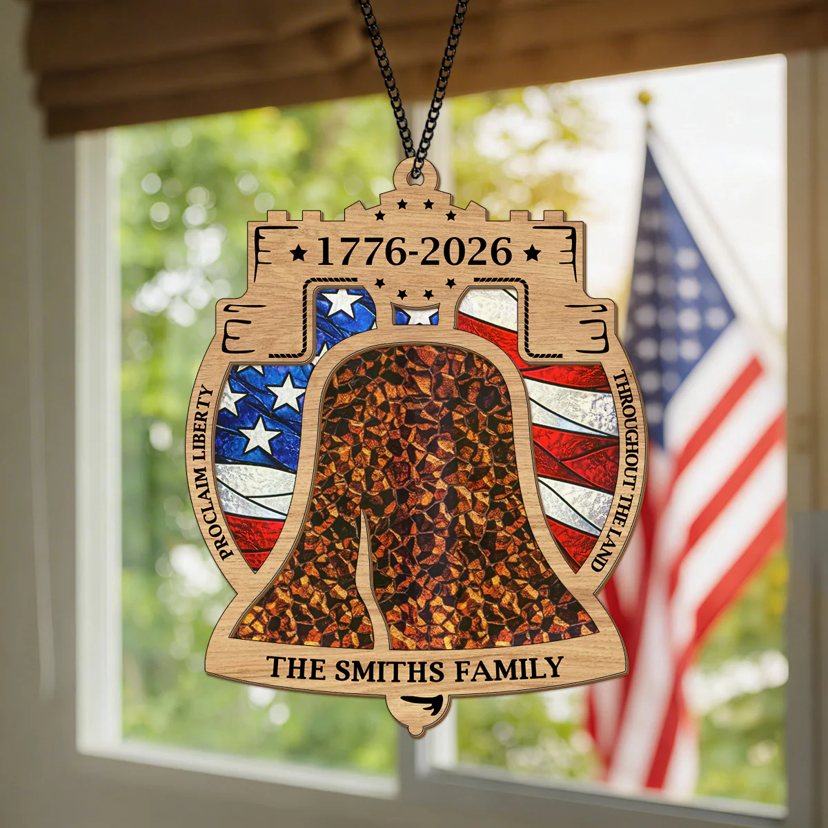 250th Anniversary United States of America 1776 - 2026 Ring Suncatcher LM32 899277