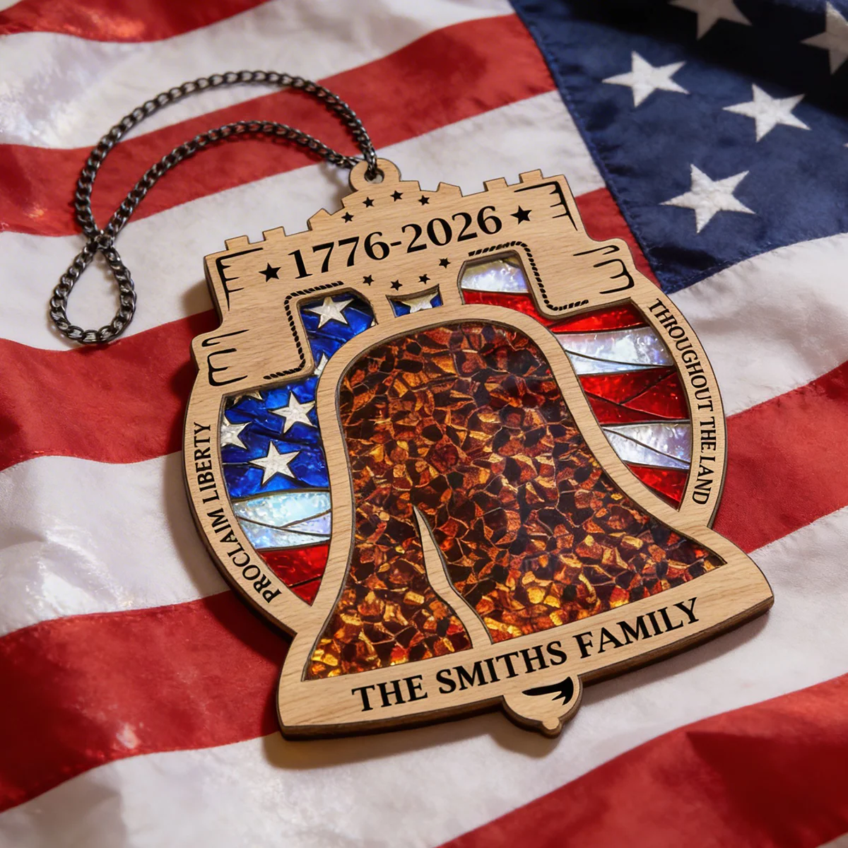 250th Anniversary United States of America 1776 - 2026 Ring Suncatcher LM32 899277 - Image 6